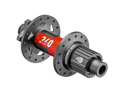 Agy DT Swiss 240 EXP hátsó boost 6 csavaros 157+ 28h fekete Microspline