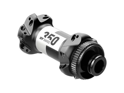 Agy DT Swiss 350 Road Straightpull első disc center lock 12mm 24h fekete ÚJ