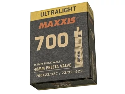 Belső Maxxis 700X23/32C ULTRALIGHT Presta szelepes 48mm 75g