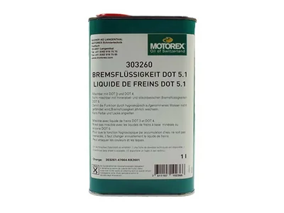 Fékfolyadék Motorex BRAKE FLUID DOT 5.1 (180 °C forráspont) 1L