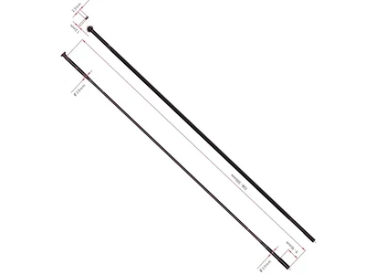 Küllő DT Swiss Aero comp egyenes 2.0/2.3/1,25x262 fekete