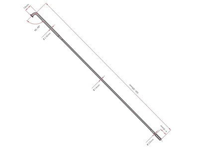 Küllő DT Swiss Alpine III 2.0/1.8/2.34x284 fekete