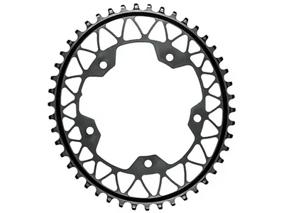Lánckerék aB GRAVEL OVAL 110BCD 5 lyukas csavarokkal fekete 44T