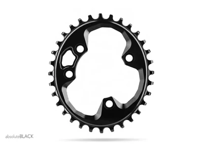 Lánckerék aB MTB OVAL Rotor 76BCD N/W fekete 34T