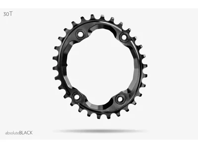 Lánckerék aB MTB OVAL XTR M9000 asszimetrikus N/W fekete 30T integrated threads
