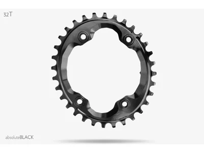 Lánckerék aB MTB OVAL XTR M9000 asszimetrikus N/W fekete 32T integrated threads