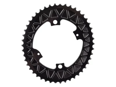 Lánckerék Országúti/Gravel SubCompact OVAL 110BCD 4 lyukas fekete 46T