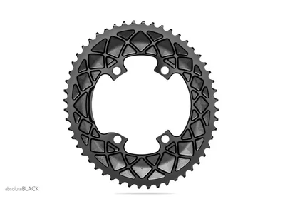 Lánckerék aB Országúti OVAL 110BCD asszim Shimano 9100/8000 4 lyukas fekete 50T