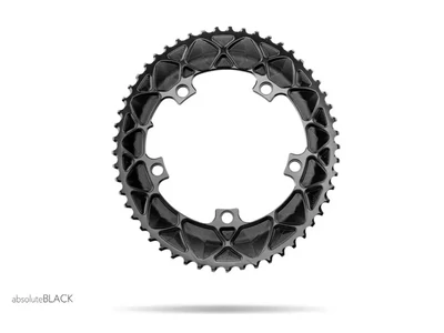 Lánckerék aB Országúti OVAL 130BCD 5 lyukas fekete 53T