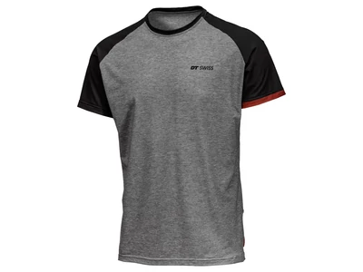 Póló DT Swiss technikai szürke/fekete XL