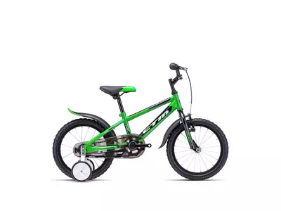 CTM TOMMY gyermek kerékpár 16" zöld/fekete, méret: 8"