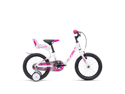 CTM MARRY gyermek kerékpár, matt fehér/pink
