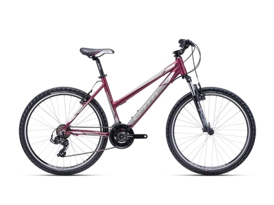 CTM SUZZY 1.0 MTB 26" női kerékpár 26" burgundy/szürke, méret: M (16")