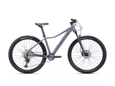 CTM CHARISMA 6.0 MTB 27,5" női kerékpár 27,5" matt szürke/lila, méret: L (18")