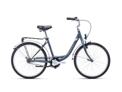 CTM SANDRA férfi City/Városi kerékpár, szürkészöld/ezüst