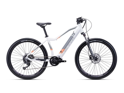 CTM RUBY MTB női e-bike kerékpár 27,5" fehér/lazac, méret: L (18")