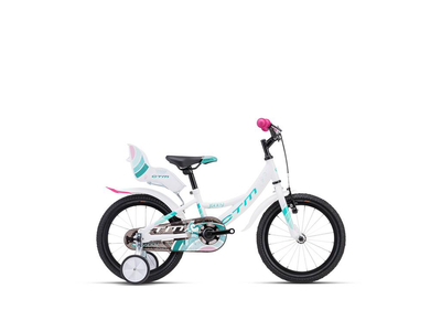 CTM JENNY gyermek kerékpár, 1 sebességes, white/turquoise színben - 2023