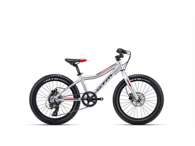 CTM JERRY 3.0 gyermek kerékpár, 7 sebességes, silver/red színben - 2023