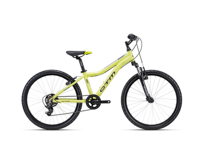 CTM ROCKY 2.0 gyermek kerékpár, 7 sebességes, matt lime pearl színben - 2023