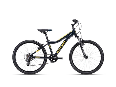 CTM ROCKY 2.0 gyermek kerékpár 24" petroleum/mango, méret: 13"