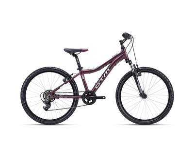 CTM ROCKY 2.0 gyermek kerékpár, 7 sebességes, matt dark pink pearl színben - 2023