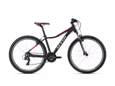 CTM CHARISMA 1.0 MTB női kerékpár 27,5" matt fekete/pink, méret: S (14")