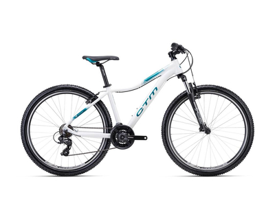 CTM CHARISMA 1.0 MTB kerékpár, 21 sebességes, white pearl/mint színben - 2023 - női