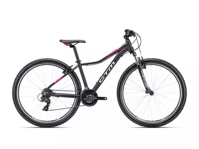 CTM CHARISMA 1.0 MTB női kerékpár 29" matt fekete/pink, méret: M (16")