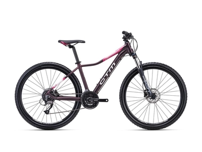 CTM CHARISMA 3.0 MTB női kerékpár 27,5" selyemfényű burgundy/fehér, méret: S (14")
