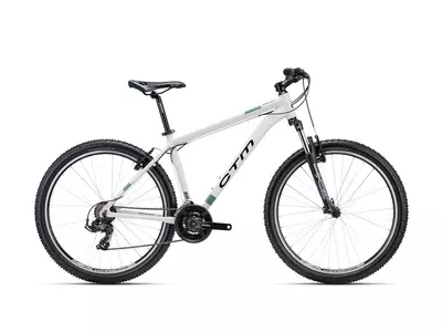 CTM REIN 1.0 MTB kerékpár 27,5" fehér/sötétzöld, méret: XL (20")