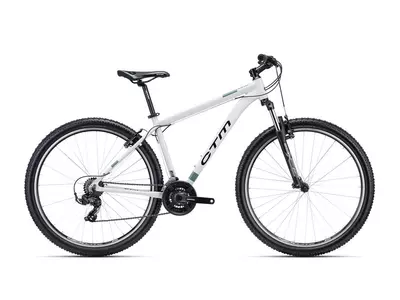 CTM REIN 1.0 MTB kerékpár 29" fehér/sötétzöld, méret: M (18")