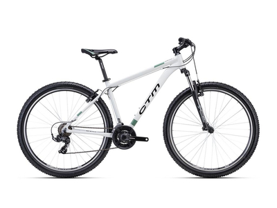CTM REIN 1.0 MTB kerékpár, 21 sebességes, concrete white/dark green színben - 2023 - 