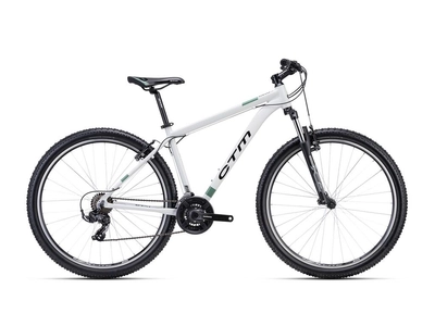 CTM REIN 1.0 MTB kerékpár 29" fehér/sötétzöld, méret: L (20")