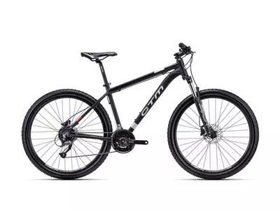 CTM REIN 3.0 MTB kerékpár 27,5" matt fekete/ezüst, méret: M (16")