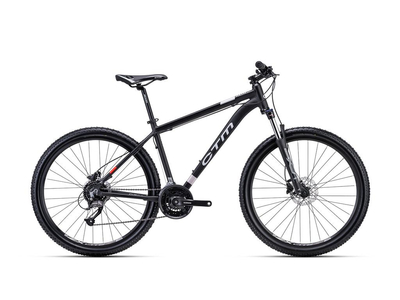 CTM REIN 3.0 27,5 MTB kerékpár, 24 sebességes, matt black/silver színben - 2023