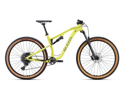 CTM SKAUT 2.0 MTB kerékpár, 12 sebességes, matt lime pearl színben - 2023 - trail