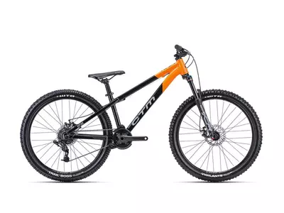 CTM RAPTOR 1.0 DIRT kerékpár 26" gyöngyház fekete/narancssárga, méret: 13"