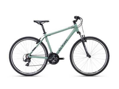 CTM TRANZ 1.0 cross-trekking kerékpár, 21 sebességes, grey green színben - 2023 - férfi