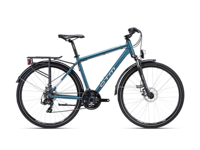 CTM TRANZ 2.0 TREK trekking kerékpár, 21 sebességes, matt blue grey színben - 2023 - férfi