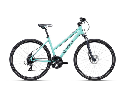 CTM MAXIMA 3.0 cross-trekking kerékpár, 24 sebességes, matt  turquoise színben - 2023 - női