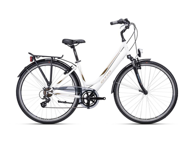 CTM FLORENCE CITY/Városi kerékpár, 7 sebességes, white pearl/brown színben - 2023 - női