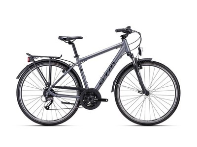 CTM STAMP CITY/Városi kerékpár, 24 sebességes, matt steel színben - 2023 - férfi