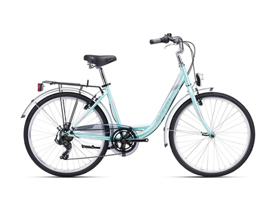 CTM OLIVIA 2.0 CITY/Városi kerékpár, 6 sebességes, turquoise pearl/silver színben - 2023 - női