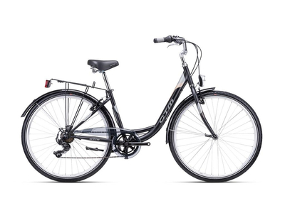 CTM RITA 1.0 CITY/Városi kerékpár, 7 sebességes, matt black színben - 2023 - női