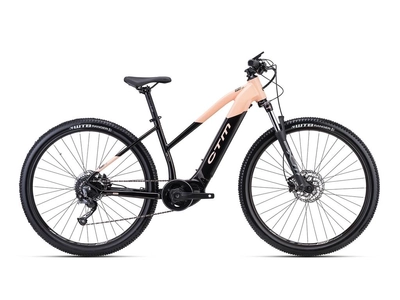 CTM RUBY X MTB női e-bike kerékpár 29" gyöngyház fekete/lazac, méret: L (18")