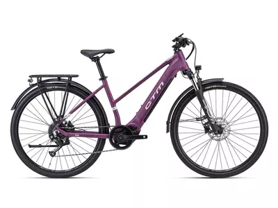 CTM SENZE LADY trekking e-bike kerékpár 28" selyemfényű lilásbordó, méret: M (16")
