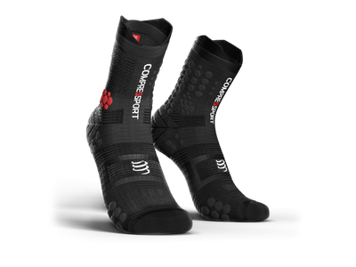 Compressport Pro Racing Socks v3.0 Trail fekete terepfutó zokni T4