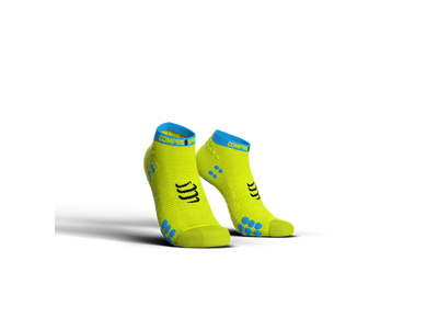 Compressport Pro Racing Socks v3.0 Run fluo sárga titokzokni T2