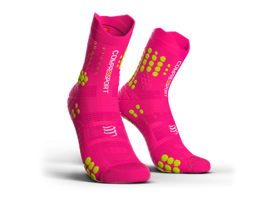 Compressport Pro Racing Socks v3.0 Trail pink terepfutó zokni T1