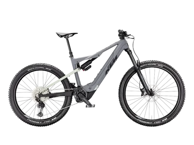KTM MACINA KAPOHO COMP LTD FÉRFI Összteleszkópos elektromos MTB kerékpár - GREY+DEW SILVER MATT - több méretben